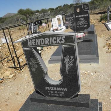 HENDRICKS Susanna 1940-2011
