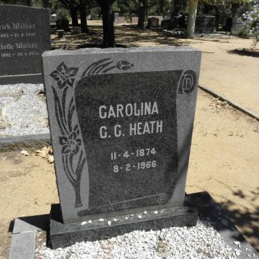 HEATH Carolina C.C. 1874-1966