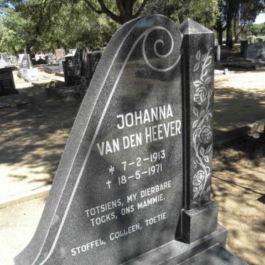 HEEVER Johanna, van den 1913-1971