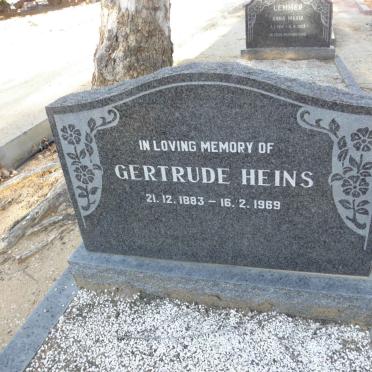 HEINS Gertrude 1883-1969