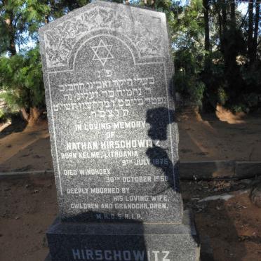 HIRSCHOWITZ Nathan 1876-1958