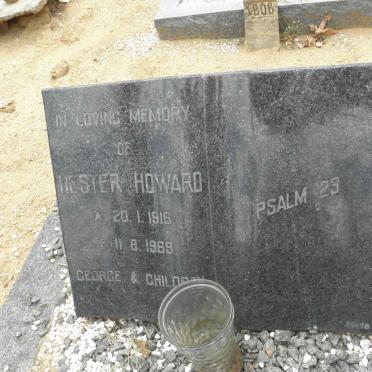 HOWARD Hester 1916-1969