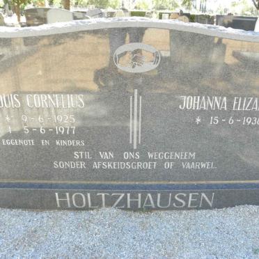 HOLTZHAUSEN Louis Cornelius 1925-1977 &amp; Johanna Elizabeth 1938-