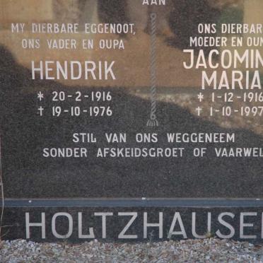 HOLTZHAUSEN Hendrik 1916-1976 &amp; Jacomina Maria 1916-1997