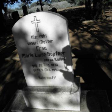 HÖPFNER Marie Luise nee KÜLBEL 1873-1943