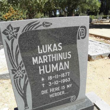 HUMAN Lukas Marthinus 1877-1963