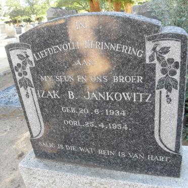 JANKOWITZ Izak B. 1934-1954