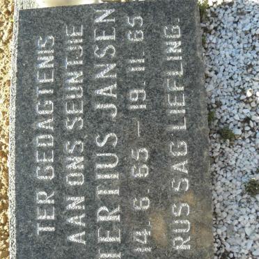 JANSEN Tertius 1965-1965