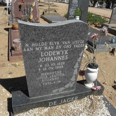 JAGER Lodewyk Johannes, de 1939-1998