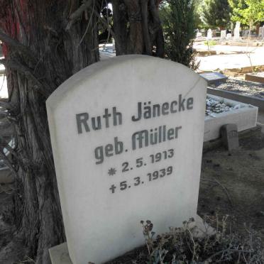 JÄNECKE Ruth nee MÜLLER 1913-1939