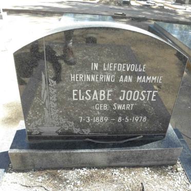 JOOSTE Elsabe nee SWART 1889-1978