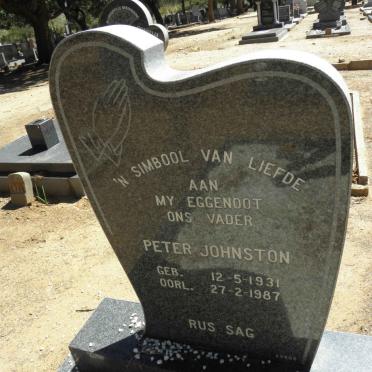 JOHNSTON Peter 1931-1987