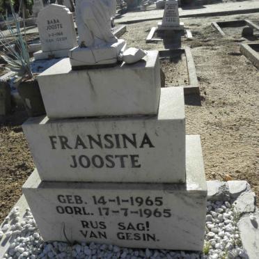 JOOSTE Fransina 1965-1965