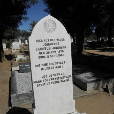 JORDAAN Johannes Jacobus 1874-1946