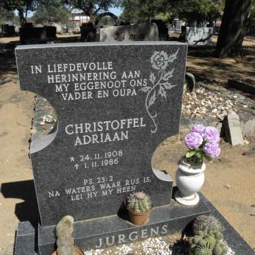 JURGENS Christoffel Adriaan 1908-1986