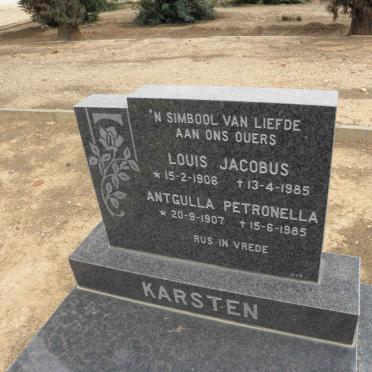 KARSTEN Louis Jacobus 1906-1985 &amp; Antigulla Petronella 1907-1985