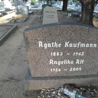 KAUFMANN Agathe 1883-1962 :: ALT Angelika 1926-2005