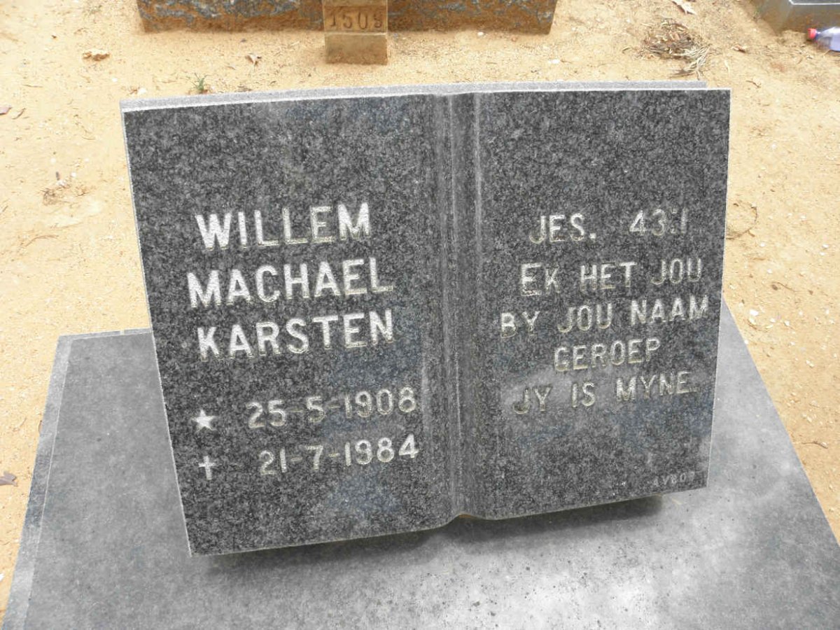 KARSTEN Willem Machael 1908-1984