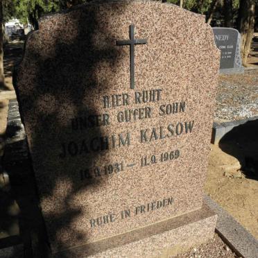 KALSOW Joachim 1931-1969