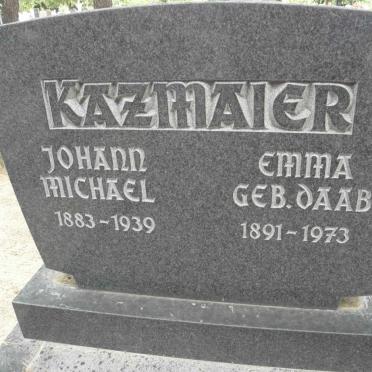 KAZMAIER Johann Michael 1883-1939 &amp; Emma DAAB 1891-1973