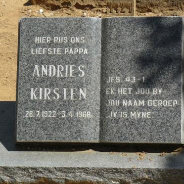 KIRSTEN Andries 1922-1968
