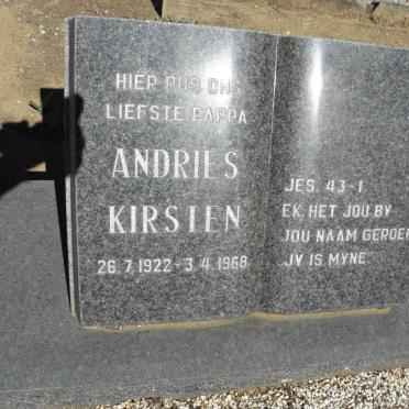 KIRSTEN Andries 1922-1968