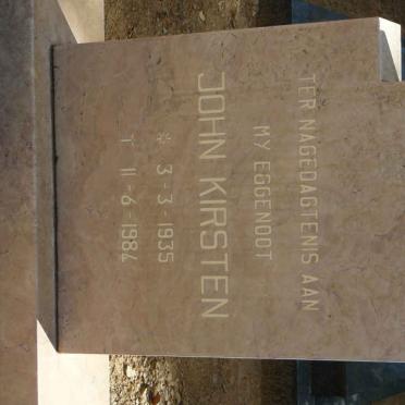 KIRSTEN John 1935-1984