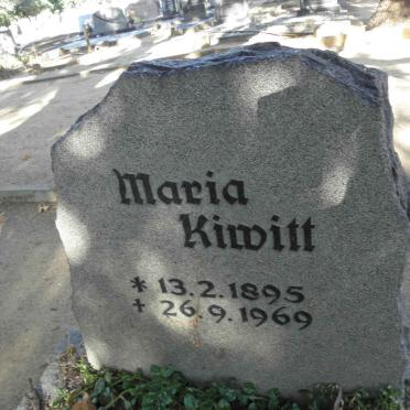 KIWITT Maria 1895-1969
