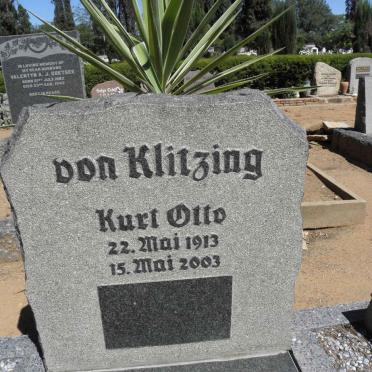 KLITZING Kurt Otto, von 1913-2003