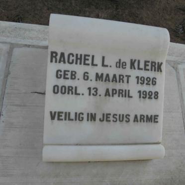 KLERK Rachel L., de 1926-1928