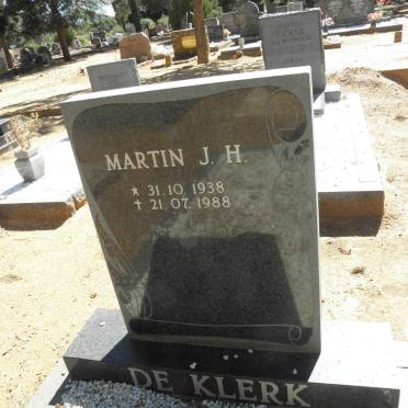 KLERK Martin J.H., de 1938-1988