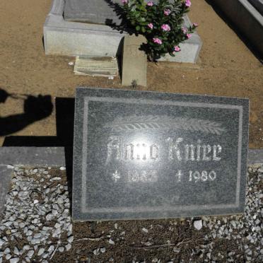 KNIPE Anna 1883-1980