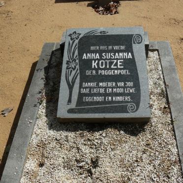 KOTZE Anna Susanna nee POGGENPOEL