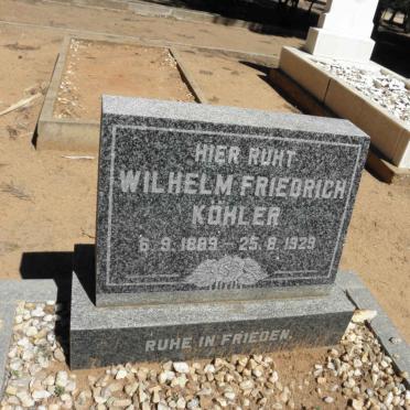 KÖHLER Wilhelm Friedrich 1889-1929