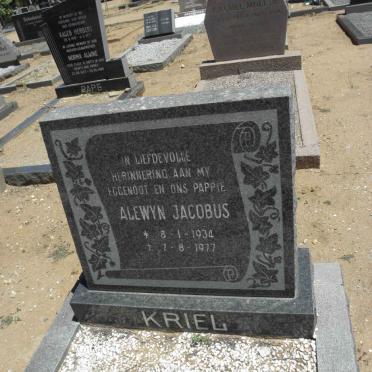 KRIEL Alewyn Jacobus 1934-1977