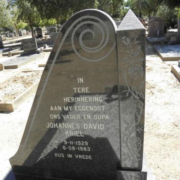 KRIEL Johannes David 1929-1983