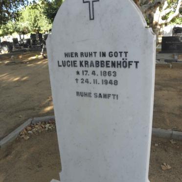 KRABBENHÖFT Lucie 1863-1948
