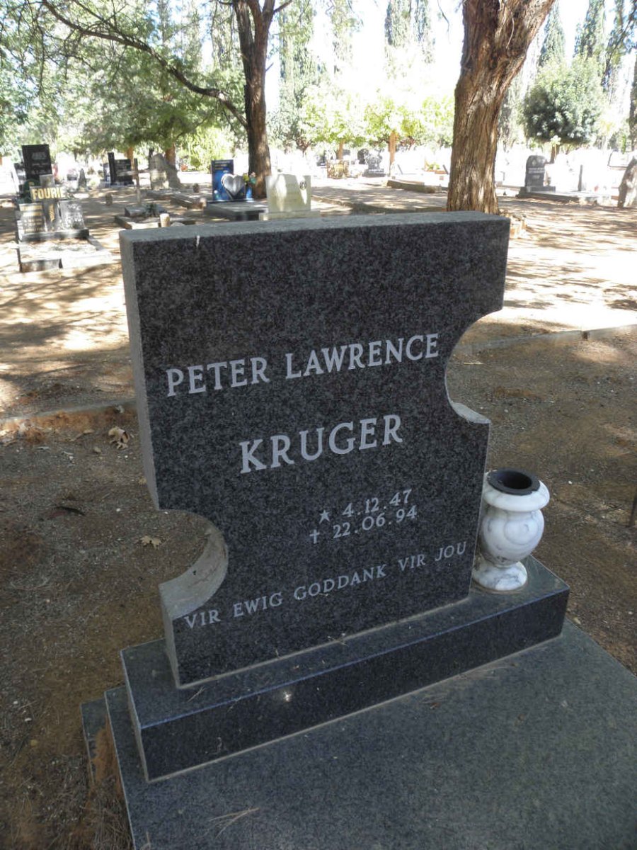KRUGER Peter Lawrence 1947-1994