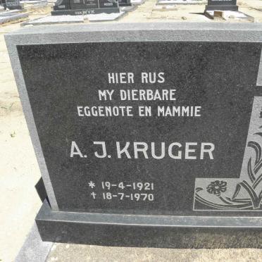 KRUGER A.J. 1921-1970