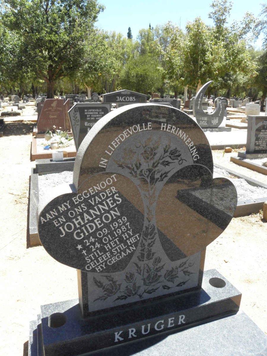 KRUGER Johannes Gideon 1939-1987
