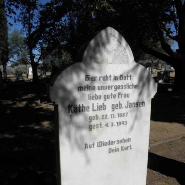 LIEB Käthe nee JANSEN 1887-1943
