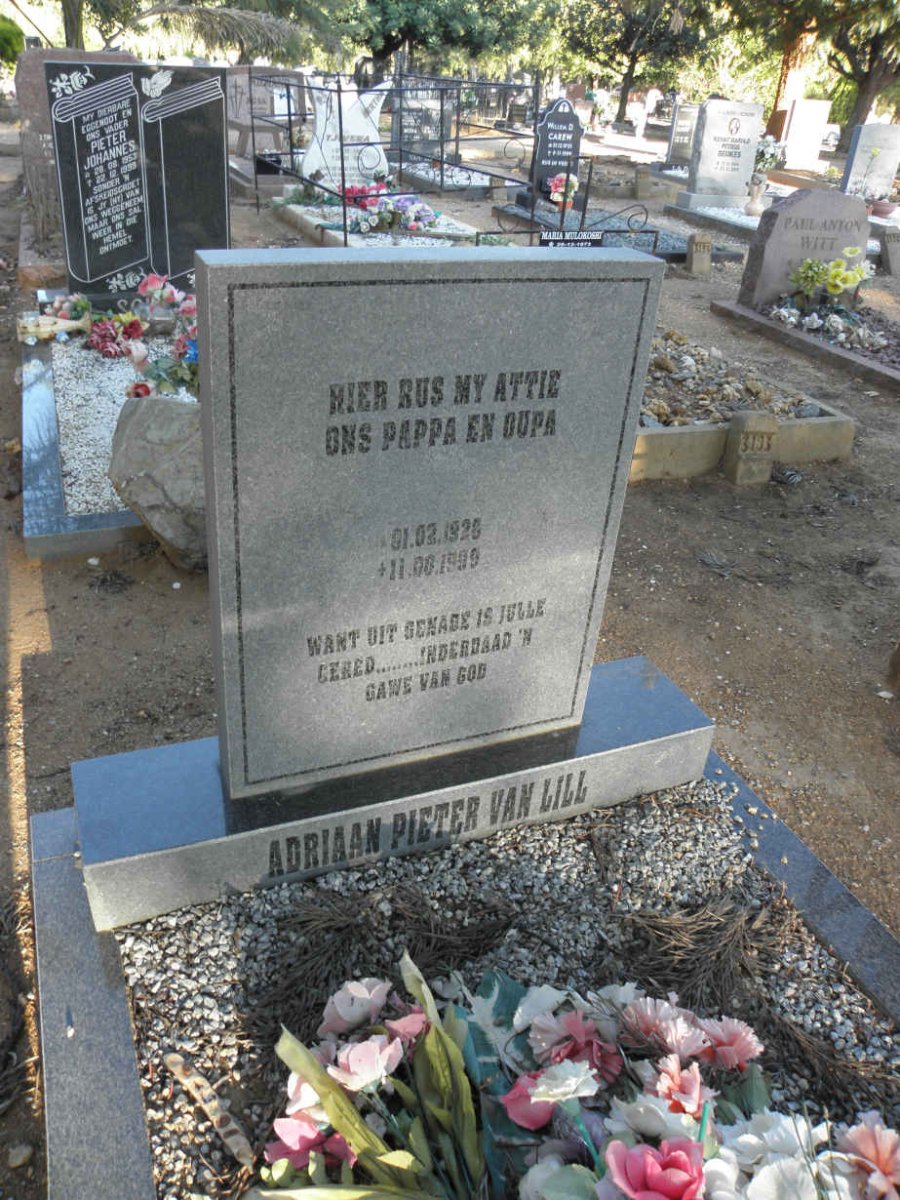 LILL Adriaan Pieter, van 1928-1999