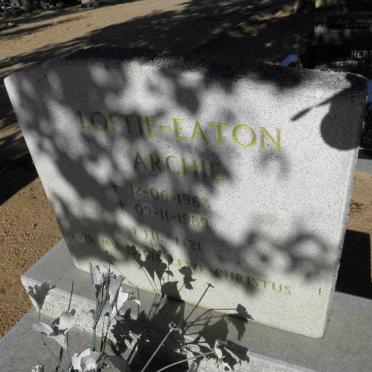 LOFTIE-EATON Archie 1963-1989