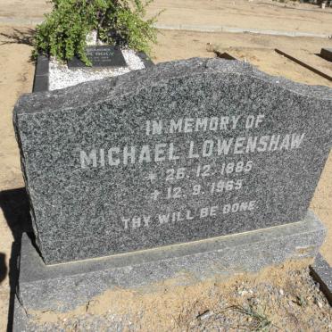 LOWENSHAW Michael 1885-1965