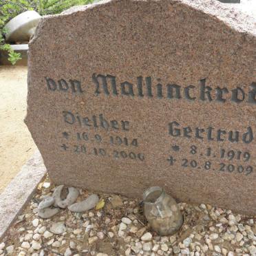 MALLINCKRODT Diether, von 1914-2006 &amp; Gertrud 1919-2009