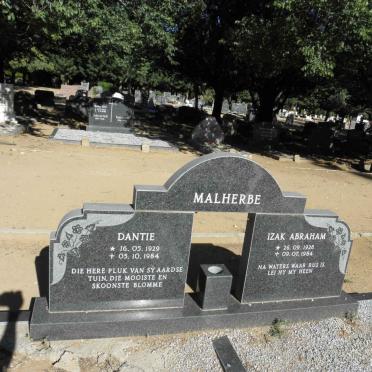 MALHERBE Izak Abraham 1926-1984 &amp; Dantie 1929-1984