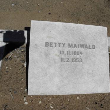 MAIWALD Betty 1884-1953