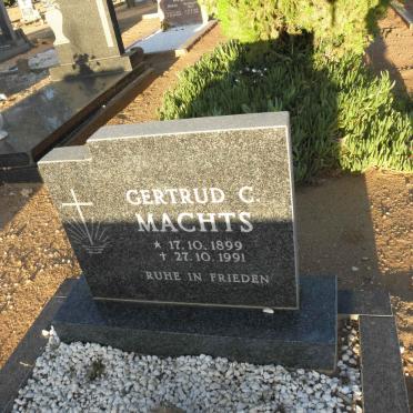 MACHTS Gertrud C. 1899-1991