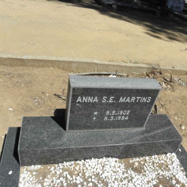 MARTINS Anna S.E. 1902-1994