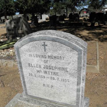 McINTYRE Ellen Josephine 1869-1955